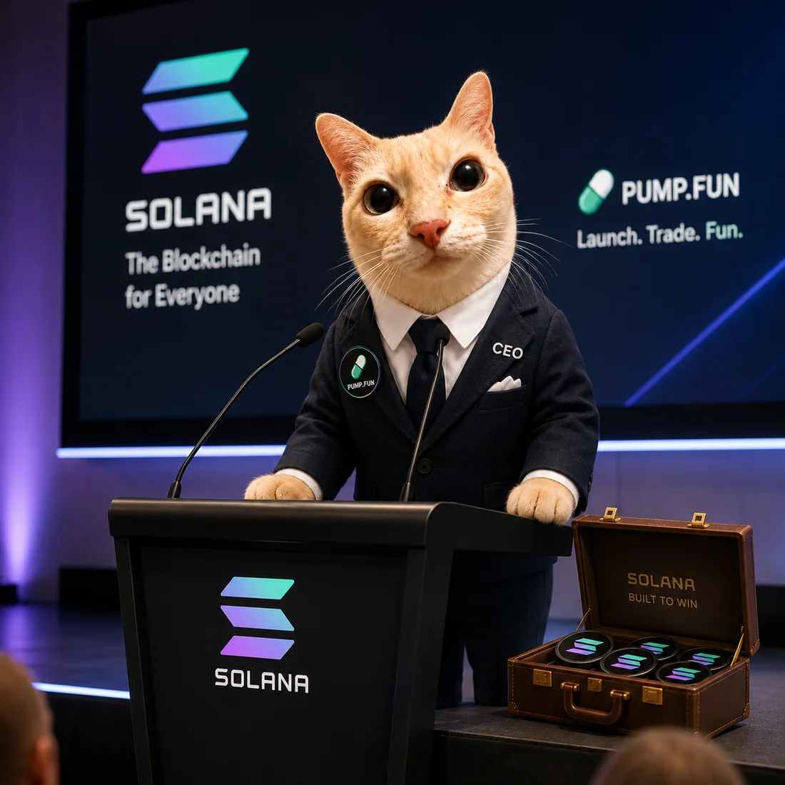 PumpFun CEO at conference