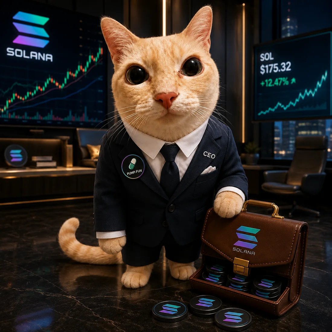 PumpFun CEO on trading floor
